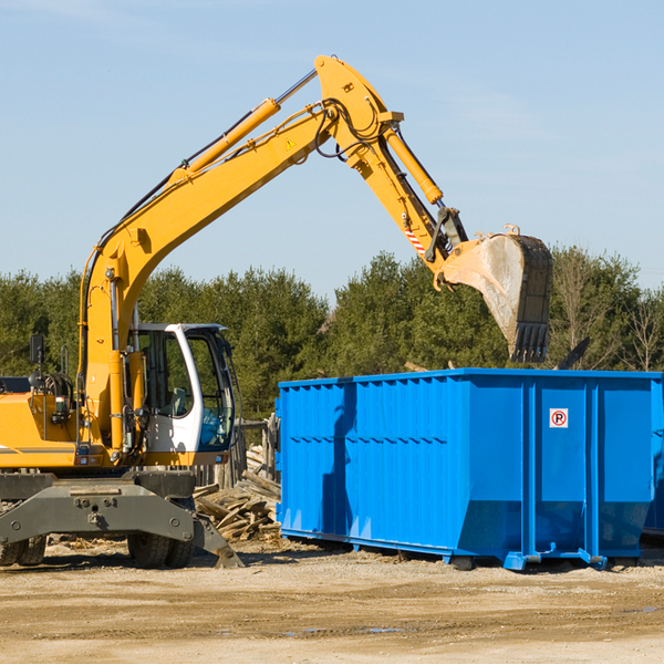 can i choose the location where the residential dumpster will be placed in Dewar